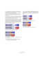 Page 123123
The Audio CD Montage
ÖPlease note that for these two functions to work, the 
mouse pointer must not be positioned on an envelope 
curve point inside the crossfade region.
If the mouse pointer is positioned on an envelope point, this point was 
the priority and you cannot change the crossfade time nor slide the 
crossfade region.
When you move a clip so that it overlaps another clip to 
create a crossfade, and neither clip has a defined fade in 
the overlap, a default crossfade is created.
When moving...
