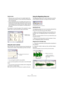 Page 3636
Editing in the Wave window
Vertical zoom
 When you zoom out all the way, the complete height of the 
wave fits into the window. You can note this by checking the 
ruler on the left side.
 As you progressively zoom in, the display will only show you a 
smaller part of the total height. Exactly which section you see 
can be adjusted with the vertical scroll bars. Again, check the 
ruler to see which part of the waveform is currently shown in 
the display.
For example, to check the peaks of the waveform...