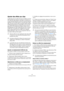 Page 136136
Le Montage CD Audio
Ajouter des effets aux clips
Le Montage peut accueillir des plug-ins d’effets au format 
VST dans des clips séparés. Les plug-ins classiques au 
format WaveLab Essential ou DirectX ne peuvent pas être 
appliqués comme effets de clip ou de piste dans le Mon-
tage, mais des versions VST de quelques effets standard 
de WaveLab Essential sont disponibles, ainsi que quel-
ques effets VST standard de Cubase. Chaque clip du 
Montage peut être traité indépendamment par un plug-in...