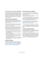 Page 5454
Édition dans la fenêtre audio
À propos des fichiers 20, 24 ou 32 bits à virgule flottante
Vous n’avez pas besoin d’une carte audio 20 ou 24 bits 
pour utiliser le fait que WaveLab Essential gère les fichiers 
audio 20 ou 24 bits. Tout traitement ou édition réalisé sur 
les fichiers se fait toujours en haute résolution, même si 
votre carte ne le supporte pas. Pour la lecture, WaveLab 
Essential s’adapte automatiquement à la carte audio que 
vous avez installée.
À propos des fichiers temporaires...