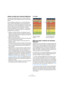 Page 114114
Les pistes Répertoire
Gestion et édition des conteneurs Répertoire
La plupart des modifications que vous pouvez effectuer 
dans la fenêtre Projet s’appliquent aussi aux 
conteneurs ré-
pertoire
.
Toute modification apportée à un conteneur Répertoire 
dans la fenêtre Projet affectera tous les événements et 
conteneurs qu’il contient (les éléments de la piste à l’inté-
rieur du dossier qui sont représentés par le conteneur Ré-
pertoire). Vous pouvez même sélectionner plusieurs 
conteneurs Répertoire si...
