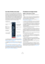 Page 140140
La console
Les voies d’entrée et de sortie
Les bus que vous avez configurés dans la fenêtres VST 
Connexions sont représentés par des voies d’entrée et de 
sortie dans la console. Elles apparaissent dans des “pan-
neaux” séparés (respectivement à gauche et à droite des 
voies normales), elles ont leurs propres séparateurs et as-
censeurs horizontaux. Ces voies d’E/S ressemblent beau-
coup aux autres voies audio et sont identiques pour les 
voies d’entrée et de sortie (sauf que les voies d’entrée...