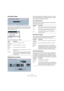 Page 264264
Traitements et fonctions audio
Permutation Stéréo
Cette fonction n’est applicable qu’à des sélections audio 
stéréo. Elle permet de manipuler de diverses façons les 
canaux gauche et droit.
The following modes are available :
Modification de la Durée
Cette fonction permet de modifier la durée et le “tempo” 
de l’audio sélectionné, sans changer la hauteur. Le dialo-
gue contient les paramètres suivants : 
Section Régler Mesures
Dans cette section vous réglez la durée de l’audio sélec-
tionné audio et...