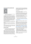 Page 299299
L’éditeur d’échantillons
À propos des points de quantification (Q)
Les repères peuvent éventuellement avoir des points de 
Quantification ou (points Q). Ils servent principalement à 
la quantification audio. Leur fonction est de définir le point 
sur lequel s’applique la quantification. Une tranche peut 
parfois avoir une attaque lente, et une crête qui se produit 
un peu plus loin et que vous désirez utiliser comme point 
Q. Lorsque vous appliquez la quantification, le point Q dé-
finira l’endroit...