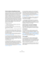 Page 300300
L’éditeur d’échantillons
Créer des tables de Quantification Groove
Vous pouvez générer des tables de Quantification Groove 
basées sur les repères que vous avez créés dans l’éditeur 
d’échantillons. Cette quantification de Groove n’est pas 
destinée à corriger des erreurs, mais à “prendre l’em-
preinte” d’un feeling rythmique. Pour cela, cette fonction 
compare les données musicales que vous avez enregis-
trées avec un “groove” (une sorte de “grille temporelle” 
générée d’après le fichier), puis...