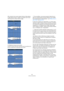 Page 303303
L’éditeur d’échantillons
10.Le bouton de la souris restant enfoncé, faites glisser 
l’onglet Warp de façon à aligner sa position avec le pre-
mier temps de la mesure dans la règle.
11.Relâchez le bouton de la souris.
À présent, le premier temps dans l’événement audio est parfaitement ali-
gné avec l’emplacement correspondant dans le projet !
Si vous préférez, vous pouvez ajouter d’abord les on-
glets aux emplacements musicaux désirés, puis modifier 
leurs emplacements ultérieurement – voir “Édition...