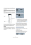 Page 373373
Traitement et quantification MIDI
ÖNormalement, lorsque l’on quantifie du MIDI, seules 
les notes MIDI sont affectées (et non pas les autres types 
d’événements).
Configuration de la Quantification dans la barre 
d’outils
À la base, le réglage de la Quantification consiste à sélec-
tionner une valeur de note dans le menu local Quantifier de 
la barre d’outils (dans la fenêtre Projet ou l’Éditeur MIDI).
Ce réglage permet de quantifier uniquement sur des va-
leurs de note exactes (notes entières,...