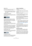 Page 375375
Traitement et quantification MIDI
Appliquer et Auto
Ces fonctions permettent d’appliquer la Quantification di-
rectement depuis le dialogue, voir ci-dessous.
Le réglage Limite de Quantification
Ce réglage supplémentaire affecte le résultat de la Quan-
tification. Il permet de définir une “distance” en tics (1/120 
de double-croche).
Les événements déjà situés à l’intérieur de la distance 
spécifiée dans la grille de quantification ne seront pas 
quantifiés. Cela permet de conserver quelques légères...