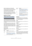 Page 419419
L’éditeur Logique, le Transformateur et le Transformateur d’Entrée
Extraire (non disponible dans le Transformateur)
Cette fonction travaille comme Copier, sauf qu’elle coupe 
les événements. Autrement dit, Extraire transforme tous 
les événements MIDI trouvés puis les déplace vers un 
nouvel conteneur sur une nouvelle piste MIDI.
Sélectionner (non disponible dans le Transformateur)
Cette fonction permet de sélectionner tous les événements 
trouvés, les faisant passer en surbrillance pour travail...
