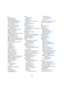 Page 562562
Index
A
AAF (Fichiers) 527
ACID® (boucles) 291
Action Initiale (réglage) 521
Activer l’enregistrement pour les
pistes sélectionnées 69
Activer la Piste 66
Activer Projet (bouton) 518
Activer Solo pour les pistes
sélectionnées 53
Actualiser l’Affichage 467, 469
Actualiser l’affichage 466, 469
AES31 (Fichiers) 528
Affichage de l’heure 64
Affichages suivent le positionnement
du Périphérique 485
Afficher Contrôleurs 38
Afficher Couleurs de Piste 40
Afficher données si pistes étroites 38
Afficher les noms...