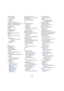 Page 569569
Index
Monitor (bouton)
Pistes audio 76
Pistes MIDI 82
Monitoring
Modes 75
Modes automatiques 75
Montrer les Vignettes de la Vidéo 503
Montrer toute l’Automatisation
utilisée 247
MP3 (fichiers) 468
MPEG
Fichiers Vidéo 499
MPEG (fichiers)
Audio 525
MPEG Niveau 3 (fichiers) 468
MPEX
Correction de Hauteur 261
Muet
Console 142
Événements dans la fenêtre 
Projet 53
Notes MIDI 396
Outil 53
N
Nettoyage 534
Niveau (fader) 140
Niveau d’Entrée
Mode des Mètres 74
Niveaux
Mode Mètre Post-Fader 75
Noise Gate 259...