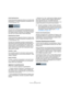 Page 351351
Processo e quantizzazione MIDI
Limite Quantizzazione
Questa impostazione aggiuntiva influisce sul risultato della 
quantizzazione. Consente d’impostare una distanza in tick 
(1/120 di note da 1/16).
Gli eventi entro la distanza specificata dalla griglia di quan-
tizzazione non sono quantizzati. Ciò permette di mantenere 
lievi variazioni quando si quantizza, ma correggere comun-
que note che si trovano troppo lontane dalla griglia.
Quantizzazione Casuale
Questa impostazione aggiuntiva influenza il...