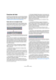 Page 8484
Fade, crossfade e inviluppi
Creazione dei fade
In Nuendo, per gli eventi audio ci sono due tipi principali di 
fade-in e fade-out: fade creati usando le maniglie (vedere 
in seguito) e fade creati da un processo audio (vedere 
“Fade creati da un processo audio” a pag. 86).
Fade creati con le maniglie di fade
Gli eventi audio selezionati hanno delle maniglie blu agli 
angoli superiori sinistro e destro che possono essere tra-
scinate per creare rispettivamente fade-in o fade-out.
Creare un fade-in. Il...