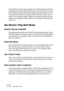 Page 198HALion
10 – 198 Die Options-Seite
In Feld »Memory Used« wird angezeigt, wie viel Arbeitsspeicher HALion 
insgesamt für das Disk Streaming benötigt. Unter »Memory Free« wird 
der verfügbare (freie) Arbeitsspeicherplatz angezeigt. Außerdem finden 
Sie ganz unten die Memory-Anzeige. Wenn Sie rechts neben der An-
zeige auf den Schalter klicken, schaltet die Anzeige zwischen der Dar-
stellung von installiertem RAM (»Phys«) und virtuellem Arbeitsspeicher 
(»Virt«) um.
Der Bereich »Play/Edit Mode«
NoteOn...