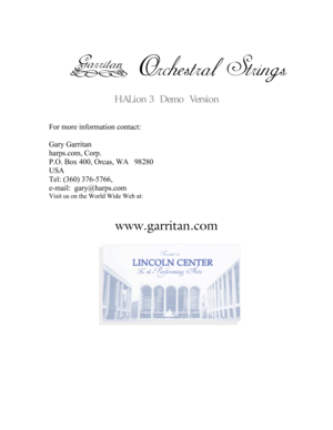 Page 3 
     
 
 
 
 
 
HALion 3  Demo  Version 
 
 
For more information contact: 
 
Gary Garritan 
harps.com, Corp.  
P.O. Box 400, Orcas, WA   98280   
USA 
Tel: (360) 376-5766,  
e-mail:  gary@harps.com 
Visit us on the World Wide Web at:  
 
 
www.garritan.com 
 
 
 
 
  