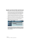Page 158NUENDO
11 – 158 Leçon 4 : Réaliser un mixage Surround
Exporter sous forme de fichier audio Surround
Avec Nuendo vous pouvez exporter (réduire) des pistes audio en un 
fichier sur le disque dur selon un certain nombre de formats. La plu-
part du temps vous exporterez sans doute vers des fichiers stéréo ou 
mono, mais il est aussi possible de créer un fichier multicanal entre-
lacé contenant tous les canaux Surround dans un seul fichier : 
Vous devez d’abord régler les délimiteurs gauche et droit de façon...