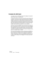 Page 222NUENDO
18 – 222 Leçon 11 : Personnaliser
À propos de cette leçon
Ce chapitre décrit les différentes façons de configurer et de person-
naliser Nuendo selon vos préférences.
La plupart des éléments de Nuendo peuvent être personnalisés selon 
vos goûts : les raccourcis clavier peuvent librement être modifiés et 
assignés à des fonctions, l’aspect général du programme peut être 
changé, des éléments peuvent être masqués dans les barres d’outils, 
dans la liste des pistes et la Palette Transport, des options...