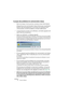 Page 40NUENDO
40 Travail en Réseau
À propos des problèmes de communication réseau
Dans tout réseau, il arrive que des connexions soient interrompues.
Chaque fois qu’une communication réseau échoue avec un participant, 
Nuendo 
initie automatiquement un processus de vérification de la 
communication, et tente de rétablir la 
connexion défectueuse :
•Lorsque Nuendo procède à une vérification, une fenêtre apparaît, indi-
quant l’état de la progression.
•Après une vérification, un dialogue apparaît.
Il donne les...