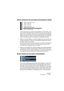 Page 345NUENDO
Automatisation 13 – 345
Afficher uniquement les sous-pistes d’automatisation utilisées
Si de nombreuses sous-pistes d’automatisation ont été créées, cela 
peut s’avérer “ingérable” de les avoir toutes ouvertes dans la liste des 
pistes. Si vous ne voulez voir que les sous-pistes qui sont réellement 
utilisées (celles qui contiennent vraiment des événements d’automati-
sation), cela peut se faire en employant les méthodes suivantes :
•Faites un clic droit (Win) ou un [Ctrl]-clic (Mac) sur une des...