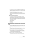 Page 359NUENDO
Automatisation 13 – 359
•En sélectionnant une zone (avec l’outil Sélection d’Intervalle), puis en 
appuyant sur [Effacement] ou [Suppression] ou en sélectionnant Sup-
primer dans le menu Édition.
•En cliquant dans la case de paramètre d’une sous-piste puis en sé-
lectionnant “Supprimer le Paramètre” dans le menu local.
Veuillez noter que cette manipulation supprimera tous les événements d’automatisa-
tion de la sous-piste, refermera la sous-piste et supprimera le paramètre de la liste des...