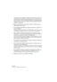 Page 404NUENDO
15 – 404 Traitements et fonctions audio
La partie gauche du dialogue contient la liste de tous les traitements 
subis par le clip, les plus récents apparaissant en fin de liste. Les co-
lonnes “Début” et “Durée” indiquent les sections du clip affectées par 
chaque opération. La colonne “Statut” indique si l’opération peut être 
modifiée ou supprimée.
3.Repérez l’opération que vous désirez modifier et sélectionnez-la en 
cliquant dessus dans la liste.
•Pour modifier les paramètres du traitement...