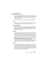 Page 587NUENDO
Exporter un mixage audio 24 – 587
Fichiers MPEG Niveau 3 
Les fichiers au format MPEG Niveau 3 ont l’extension “.mp3”. Grâce à 
l’utilisation d’algorithmes avancés de réduction du débit numérique de 
données, les fichiers MP3 peuvent être très petits tout en conservant 
une bonne qualité audio. 
Les options suivantes sont disponibles pour les fichiers MPEG 3 :
Voies
Sélectionnez Mono ou Stéréo avec les boutons radio. Ce réglage af-
fecte les options du menu local Attributs (voir ci-dessous).
Fréq....