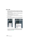 Page 638NUENDO
26 – 638 VST System Link
Utiliser le MIDI
Outre les commandes de transport et les fonctions de synchronisa-
tion, le protocole VST System Link offre également jusqu’à 16 ports 
MIDI, possédant chacun 16 canaux. Pour configurer ces ports MIDI, 
procédez comme suit :
1.Spécifiez le nombre de ports MIDI désiré en utilisant les champs de 
valeur Entrées et Sorties.
Les valeurs par défaut sont 0 port MIDI In et 0 port MIDI Out.
2.Créez une piste MIDI dans la fenêtre Projet puis ouvrez l’Inspecteur...