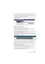 Page 67NUENDO
Enregistrement 4 – 67
Pour sélectionner une autre prise en lecture, procédez comme ceci :
1.Faites un clic droit (Win) ou un [Ctrl]-clic (Mac) sur l’événement puis 
sélectionnez “En avant” dans le menu local.
Le sous-menu qui apparaît alors contient la liste de tous les autres événements se 
trouvant en arrière-plan.
2.Sélectionnez la prise désirée.
L’événement correspondant passe au premier plan.
Cette méthode permet d’assembler rapidement les meilleurs mo-
ments de chaque prise, de la façon...
