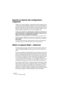 Page 210NUENDO
4 – 210 Périphériques MIDI
Exporter et importer des configurations 
d’appareils
Cliquer sur le bouton Exporter Configuration permet d’exporter votre 
configuration d’appareil MIDI complète, sous forme de fichier XML sé-
paré. Ce fichier peut ensuite être importé via le bouton Importer Con-
figuration. Cette fonction est très utile si vous devez utiliser un autre 
studio, installer le programme sur un autre ordinateur, etc.
•Lorsque vous importez une configuration enregistrée via la fonction Im-...