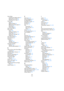 Page 206206
Index
Drum Editor
Creating and editing notes 48
Muting drum sounds 49
Selecting drum maps 52
Drum maps
About 50
Making settings 50
MIDI channel and output 52
Selecting 52
Setup dialog 52
Drum name lists 53
Drum Notes
About 186
Adding and Editing 188
Head Pairs 187
Setting Up The Staff 188
Single Line 188
Drum Sound Solo 49
Drumstick tool 48
Duplicate
Notes 89
Symbols 139
Using Bar Handles 141
Dynamics symbols
Adding 144
Affecting MIDI playback 194
E
Edit as Drums when Drum Map is
assigned 46
Edit...