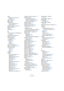 Page 211211
Indice analitico
Righi
Relazione con Tracce 62
Spostare 183
Rigo - Opzioni 111
Rigo attivo 64
Rigo di Piano
Punto di Split Fisso 95
Split variabile 101
Rigo Percussioni 1 Linea 191
Riordina Durate 78
Ripeti 120
Ritardando 121
S
Sblocca Layout con editing parte 
singole 63
Scorrimento Automatico 63
Segni di prova 150
Segni dinamiche
Aggiungere 148
Selezionare
Layout 169
Note 89
Simboli 142
Senza Linee Guida 118
Separa - Strumento 94, 181
Set attributi testo
Creare 159
Info 159
Usare 159
Shuffle 79...
