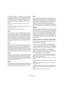 Page 3636
I VST Instrument inclusi
Di default, l’Inviluppo 1 è assegnato al volume master e 
di conseguenza funziona come un inviluppo dell’ampiezza. 
L’inviluppo dell’ampiezza è usato per regolare il modo in 
cui il volume del suono si modifica dal momento in cui 
viene premuto un tasto, fino a quando il tasto viene rila-
sciato.
Se non sono stati assegnati inviluppi di ampiezza, non si avrà alcun 
suono in uscita.
L’Inviluppo 2 è assegnato di default al parametro Level.
Vedere “Level” a pag. 32.
I parametri...