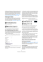 Page 132132
Weitere Noten- und Pausenfunktionen
Die Synkopen-Einstellung im Notationseinstellungen-Dia-
log (Notensystem-Seite) gilt für die gesamte Spur. Sie 
können aber auch Synkopeneinstellungen für bestimmte 
Bereiche im Notenbild vornehmen, indem Sie Anzeige-
quantisierungs-Events einfügen (siehe »Einfügen von Än-
derungen der Anzeigequantisierung« auf Seite 85).
Änderungen der Taktart
Durch das Ändern der Taktart können Sie auch beeinflus-
sen, wie Noten getrennt werden. Dies geschieht auf die-
selbe...