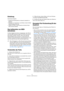 Page 7878
Aufbereiten von MIDI-Aufnahmen
Einleitung
Inhalt dieses Kapitels:
 Einstellen des Notensystems zur besseren Lesbarkeit von 
Partituren.
 Bearbeiten von »Ausnahmen« in der Partitur mit dem Q-Werk-
zeug (Anzeigequantisierung).
 Auflösen von Parts, in denen gerade und triolische Noten-
werte vermischt auftreten.
Das Aufbereiten von MIDI-
Aufnahmen
In diesem Kapitel wird davon ausgegangen, dass Sie be-
reits eine MIDI-Aufnahme haben, für die Sie eine gut les-
bare Partitur erstellen möchten. Wenn das...