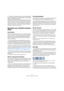 Page 9898
Eingeben und Bearbeiten von Noten
3.Wählen Sie im Bearbeiten-Menü den Einfügen-Befehl 
(oder verwenden Sie einen Tastaturbefehl, standardmäßig 
[Strg]-Taste/[Befehlstaste]-[V]).
Die Noten werden ab dem Positionszeiger eingefügt. Wenn die ausge-
schnittenen oder kopierten Noten aus unterschiedlichen Notensystemen 
stammen, werden sie in verschiedenen Notensystemen eingefügt. An-
dernfalls werden die Noten in das aktive Notensystem eingefügt. Dabei 
behalten sie die Tonhöhen und die relativen Positionen...