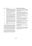 Page 414414
Die MIDI-Editoren
Sie können auch mehrere Events gleichzeitig bearbei-
ten. Wenn mehrere Events ausgewählt sind und Sie einen 
Wert für ein Event bearbeiten, werden die Werte der an-
deren ausgewählten Events entsprechend angepasst.
Normalerweise bleiben dabei die Abstände zwischen den Werten der 
einzelnen Events erhalten – d. h. die Werte werden um denselben Wert 
erhöht bzw. verringert. Wenn Sie jedoch die [Strg]-Taste/[Befehlstaste] 
gedrückt halten, wird für alle Events derselbe Wert...