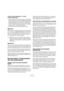 Page 481481
Synchronisation
Timecode-Format-Empfehlungen – mit ASIO-
Positionierungsprotokoll
 Wenn Sie LTC oder VITC verwenden können, sollten Sie diese 
Formate einsetzen, da sie die höchste Präzision gewährleisten.
 MTC ist die zweitbeste und wahrscheinlich am häufigsten ein-
gesetzte Möglichkeit, da es nicht viel Audio-Hardware gibt, 
mit der LTC oder VITC gelesen werden kann. LTC und VITC 
liefern jedoch eine höhere Präzision als MTC.
 Mit Sony 9-Pin erreichen Sie die geringste Präzision.
MIDI-Clock...