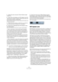 Page 494494
Synchronisation
5.Stellen Sie sicher, dass der Online-Schalter ausge-
schaltet ist.
6.Wenn Sie eine Audiospur am 9-Pin-Gerät in den Auf-
nahmemodus versetzen möchten, klicken Sie auf den ent-
sprechenden Schalter im Bedienfeld.
Wenn der Schalter aufleuchtet, ist für die entsprechende Audiospur der 
Aufnahmemodus aktiviert.
7.Stellen Sie die Locatoren in Nuendo so ein, dass sie 
den aufzunehmenden Audiobereich umschließen. 
8.Klicken Sie im Bedienfeld des 9-Pin-Geräts auf den 
Auto-Edit-Schalter.
Das...