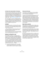 Page 524524
Arbeiten mit Dateien
Der Dialog »Nicht wiederherstellbare Verbindungen«
Wenn Sie ein Nuendo-Projekt öffnen, das mit einem ande-
ren Rechner (oder anderer Audio-Hardware) erstellt wurde, 
versucht das Programm, passende Audioeingänge und 
-ausgänge für die Eingangs- und Ausgangsbusse zu finden 
(dies ist einer der Gründe, warum Sie beschreibende, ein-
deutige Namen für die Eingangs- und Ausgangsanschlüsse 
wählen sollten – siehe »Vorbereitungen« auf Seite 12).
Wenn das Programm nicht alle im Projekt...