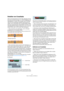 Page 9797
Fades, Crossfades und Hüllkurven
Erstellen von Crossfades
Wenn sich Audiomaterial auf einer Spur überlappt, können 
Sie einen Crossfade erzeugen, um sanfte Übergänge oder 
Spezialeffekte zu erzielen. Sie erzeugen einen Crossfade, 
indem Sie zwei aufeinander folgende Audio-Events aus-
wählen und im Audio-Menü den Crossfade-Befehl wählen 
(oder den entsprechenden Tastaturbefehl verwenden, stan-
dardmäßig [X]). Das Ergebnis hängt davon ab, ob sich die 
beiden Events oder nur ihre Audio-Clips überlappen:...