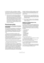 Page 77
Fernbedienung in Nuendo
6.Klicken Sie auf »OK«, um den Dialog zu schließen.
Jetzt können Sie über das MIDI-Steuergerät Schiebe- und Drehregler be-
wegen, die Mute- und Solo-Funktionen einschalten usw. Die genauen Ein-
stellungsmöglichkeiten hängen von Ihrem externen MIDI-Steuergerät ab.
Bearbeitungsvorgänge
Automatisieren von Parametern mit externen 
Steuergeräten
Das Automatisieren von Parametern im Touch-Modus mit 
einem externen Steuergerät funktioniert im Prinzip genauso 
wie das Bewegen von...