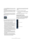 Page 1515
VST Connections: Setting up input and output busses
If you press [Alt]/[Option] and select an input or output 
bus in the Mixer Routing View, it will be chosen for all se-
lected channels.
This makes it easy to quickly set several channels to use the same input 
or output. Similarly, if you press [Shift] and select a bus, the following se-
lected channels will be set to use incrementing busses – the second se-
lected channel will use the second bus, the third will use the third bus 
and so on.
ÖIf the...
