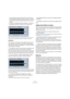 Page 173173
Audio effects
 A line that passes through the effect (with no square input/
output indicators) represent a bypass connection – the audio 
on that speaker channel passes the effect without being pro-
cessed.
 A “broken” line indicates a broken connection – the audio on 
that speaker channel will not pass on to the output at all.
Here, the effect will process the L and R channels. The Ls, Rs and C 
channels are not processed, while the Lfe connection is broken.
Operations
You can move connections to...