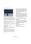 Page 250250
Audio processing and functions
The process plug-in dialog
The process plug-in dialog for the StudioChorus effect.
The upper section of the process plug-in dialog contains 
the actual effect parameters of the selected plug-in. For 
details on the parameters of the included plug-ins, see the 
separate manual “Nuendo Expansion Kit – Cubase Music 
Tools for Nuendo 4”.
The lower section of the dialog contains settings for the 
actual processing. These are common to all plug-ins.
If the lower section is...