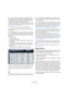 Page 279279
The Sample Editor
4.If you now move the hitpoint sensitivity slider to the 
left, this gradually hides the hitpoints. Moving the slider to 
the right increases the sensitivity to reveal additional hit-
points detected during the calculate process.
The basic aim is to add, remove or edit the hitpoints in various other ways 
so that one individual sound is played between each hitpoint. For details, 
see “Editing hitpoints” on page 279.
5.Verify the tempo and bars in the Definition tab. 
In the next...