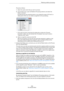 Page 369369
The Sample EditorFlattening realtime processing
Proceed as follows:
1.Select the audio events that you want to process.
2.On the Audio menu, open the Realtime Processing submenu and select the 
Flatten command.
Provided that the time stretching factor is not outside the range of 0.5 and 2, a 
dialog opens where you can select an algorithm for the processing.
•If the audio has been transposed, the dialog also contains the “Formant 
Correction” option. You can activate this, for example, if you want to...