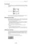 Page 734734
The basicsThe active staff
The active staff
One thing to note when you are working with multiple staves is the “active” staff. Only 
one staff at a time can be active, and it is indicated by a blue rectangle to the left of the 
clef symbol.
ÖTo make a staff active, click anywhere on it. By default, you can also use the up and 
down arrow keys on the computer keyboard to step between staves.
Making page setup settings
Before preparing the score for printout, you have to make some page settings for...