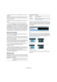 Page 6363
Working with projects
•Select “Split at Cursor” from the Edit menu, Functions 
submenu.
This splits the selected events at the position of the project cursor. If no 
events are selected, all events (on all tracks) that are intersected by the 
project cursor will be split.
•Select “Split Loop” from the Edit menu, Functions sub-
menu.
This splits events on all tracks at the left and right locator positions.
ÖIf you split a MIDI part so that the split position inter-
sects one or several MIDI notes, the...