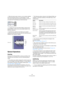Page 128128
The Sample Editor
When the level scale is shown, you can select whether 
the level should be shown as a percentage or in dB.
This is done by right-clicking the level scale and selecting an option from 
the context menu. This also allows you to hide the level scale.
To display the level scale after hiding it, bring up the 
Sample Editor context menu and activate Scale on the 
Elements submenu.
The Elements submenu also allows you to select 
whether you want the zero axis and/or the half level axis...