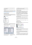 Page 194194
The MIDI editors
If you remove all lanes, the controller display will be 
completely hidden.
To bring it back again, select “Create New Controller Lane” from the 
context menu.
Editing the events in the controller display is much like 
editing automation data on an automation track in the Pro-
ject window (except for velocity values, see “Editing velo-
city values” on page 194).
Selecting the event type
Each controller lane shows one event type at a time. To 
select which type should be displayed,...
